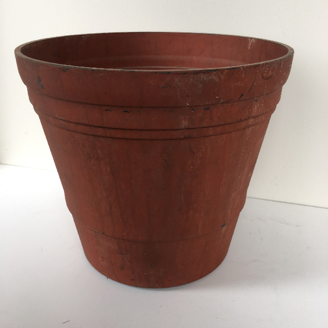 PLANTER, Aged Terracotta Pot 50cm D x 45cm H